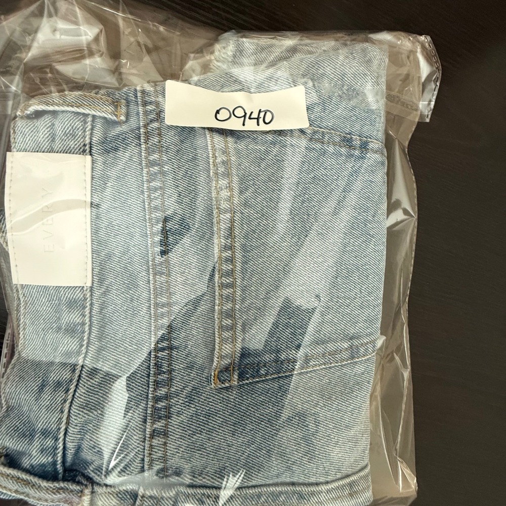 EVERY High Waisted Denim Shorts Button Fly Raw Frayed Hem Festival Indie 28 - Picture 11 of 11